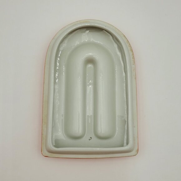 Hall China Company Westinghouse Orange Refrigerator Box Lidded Dish Fridgie - Picture 10 of 10